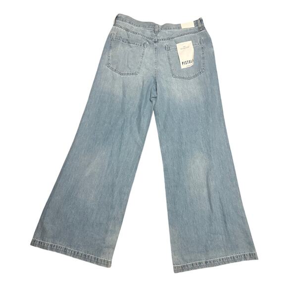 Pistola Jadyn Low-Slung Palazzo Jeans – Size 32 – New With Tags-Light Blue Wash - Picture 3 of 8
